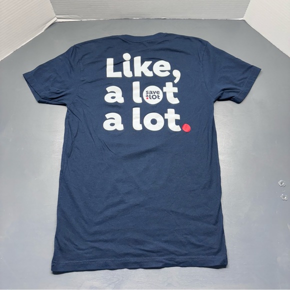 Save A Lot T Shirt Men's Sz Small Blue Employee Uniform - Picture 6 of 8